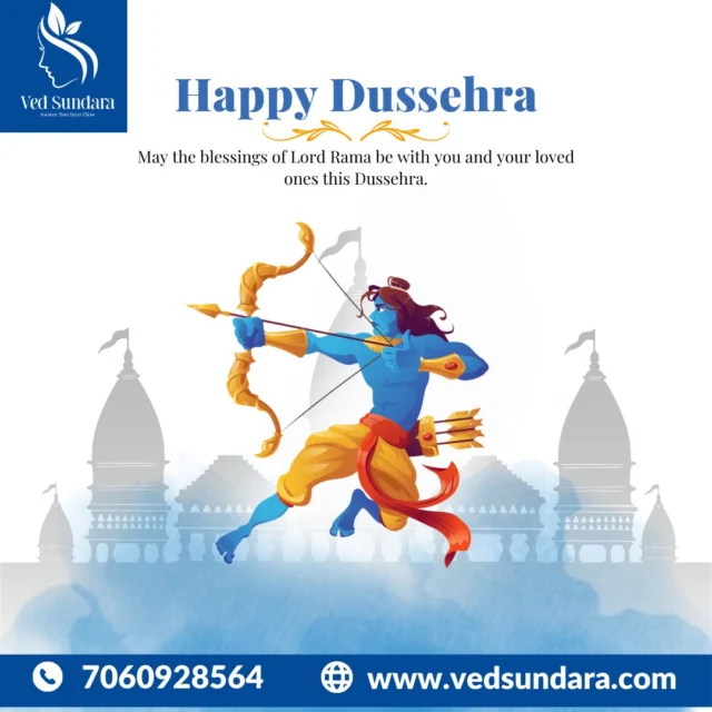 Happy Dussehra from Ved Sundara ✨

This Dussehra, let’s celebrate the triumph of good over evil by embracing beauty that shines from within! 🌟
Just like Lord Ram's victory over Ravana, let Ved Sundara help you conquer skin concerns with our natural, Ayurvedic solutions.

Wishing you glowing skin and a joyous, victorious day ahead! 🌸
#HappyDussehra #VedSundara #VictoryOfGood #AyurvedicBeauty #NaturalGlow #FestivalOfTriumph #GlowingSkin #CelebrateWithCare #vedsundarabeauty #vedsundara #vitamincbenifits #lol #skin #skincaregoals